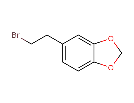 Molecular Structure of 57587-02-7 (1,3-Benzodioxole, 5-(2-bromoethyl)-)