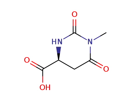 Molecular Structure of 103365-69-1 (1-Methyl-L-4,5-dihydroorotic acid)