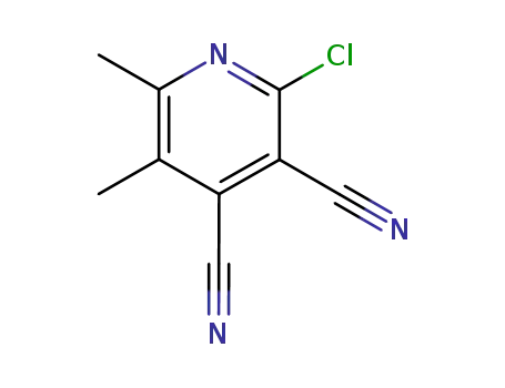 Molecular Structure of 95081-85-9 (3,4-Pyridinedicarbonitrile, 2-chloro-5,6-dimethyl-)