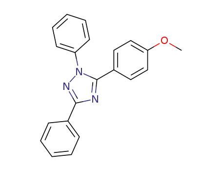 Molecular Structure of 1049-17-8 (1H-1,2,4-Triazole, 5-(4-methoxyphenyl)-1,3-diphenyl-)