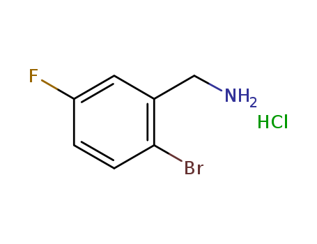 Benzenemethanamine,2-bromo-5-fluoro-, hydrochloride (1:1)