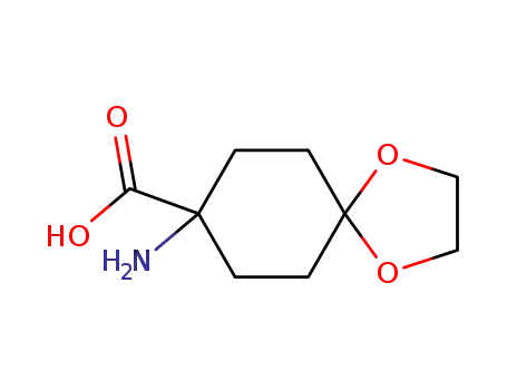 Molecular Structure of 54621-18-0 (1-AMINO-4-OXOCYCLOHEXANECARBOXYLIC ACID ETHYLENE KETAL)