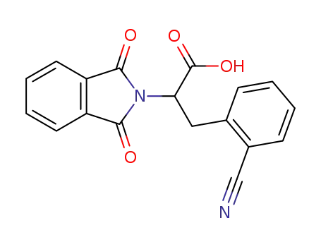 Molecular Structure of 594838-39-8 (2H-Isoindole-2-acetic acid,
a-[(2-cyanophenyl)methyl]-1,3-dihydro-1,3-dioxo-)