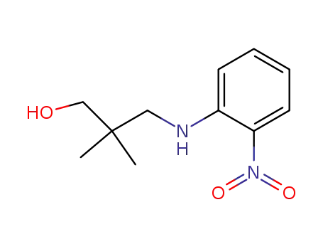 Molecular Structure of 336106-21-9 (2,2-dimethyl-3-(2-nitrophenylamino)propan-1-ol)