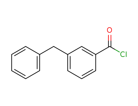 Molecular Structure of 74939-76-7 (Benzoyl chloride, 3-(phenylmethyl)-)