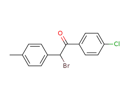 Molecular Structure of 119267-79-7 (2-BROMO-1-(4-CHLOROPHENYL)-2-(4-METHYLPHENYL)ETHAN-1-ONE)