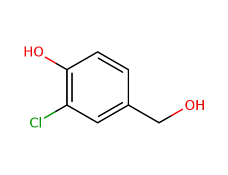 Molecular Structure of 105960-29-0 (3-Chloro-4-hydroxybenzyl alchol)