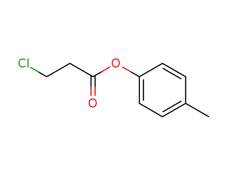 Molecular Structure of 94102-85-9 (Propanoic acid, 3-chloro-, 4-methylphenyl ester)