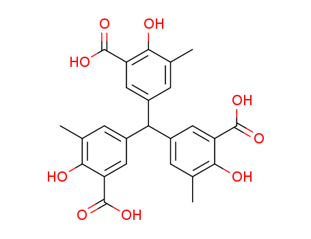 129749-43-5,5-[bis(3-carboxy-4-hydroxy-5-methyl-phenyl)methyl]-2-hydroxy-3-methyl-benzoic acid,