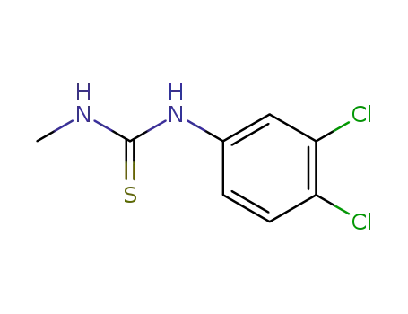 Molecular Structure of 30954-78-0 (Thiourea, N-(3,4-dichlorophenyl)-N'-methyl-)
