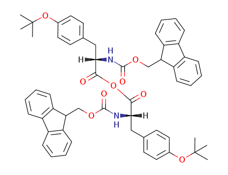 Molecular Structure of 79990-14-0 (L-Tyrosine, O-(1,1-dimethylethyl)-N-[(9H-fluoren-9-ylmethoxy)carbonyl]-,
anhydride)