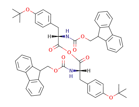 Molecular Structure of 79990-14-0 (L-Tyrosine, O-(1,1-dimethylethyl)-N-[(9H-fluoren-9-ylmethoxy)carbonyl]-,
anhydride)