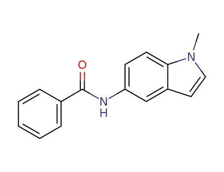 Molecular Structure of 412966-69-9 (Benzamide, N-(1-methyl-1H-indol-5-yl)- (9CI))