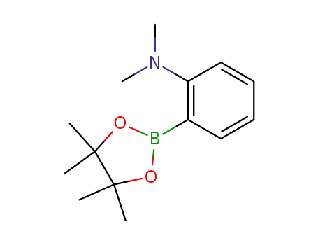 Molecular Structure of 832114-08-6 (DIMETHYL[2-(4,4,5,5-TETRAMETHYL-1,3,2-DIOXABOROLAN-2-YL)PHENYL]AMINE)