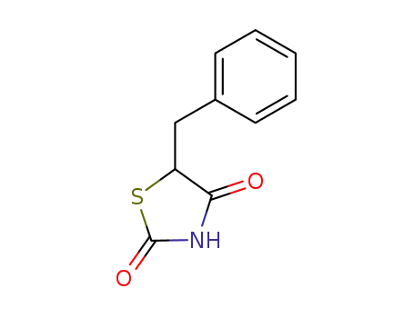 Molecular Structure of 33321-31-2 (2,4-Thiazolidinedione, 5-(phenylmethyl)-)