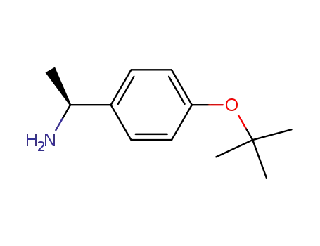 Molecular Structure of 150575-82-9 (Benzenemethanamine, 4-(1,1-dimethylethoxy)-a-methyl-, (S)-)