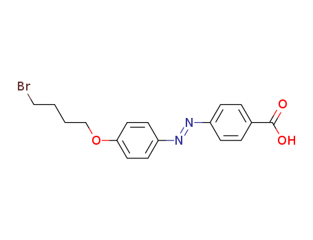 Molecular Structure of 136954-87-5 (Benzoic acid, 4-[(1E)-[4-(4-bromobutoxy)phenyl]azo]-)