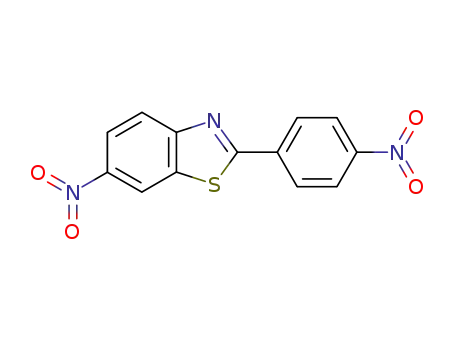Molecular Structure of 53544-74-4 (Benzothiazole, 6-nitro-2-(4-nitrophenyl)-)