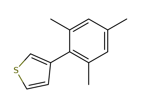 Molecular Structure of 16939-06-3 (Thiophene, 3-(2,4,6-trimethylphenyl)-)