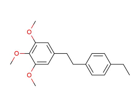Molecular Structure of 141172-28-3 (Benzene, 5-[2-(4-ethylphenyl)ethyl]-1,2,3-trimethoxy-)