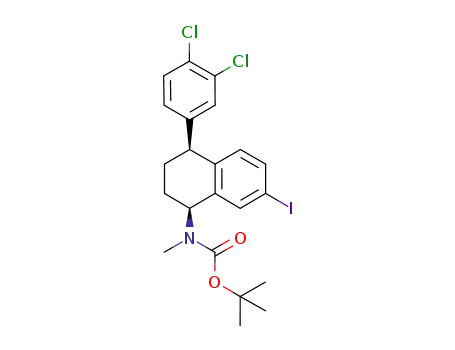(1S-cis)-4-(3,4-dichlorophenyl)-7-iodo-1,2,3,4-tetrahydro-N-tert-butoxycarbonyl-N-methyl-1-naphthalenamine