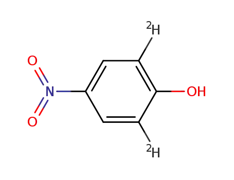 Molecular Structure of 90889-43-3 (<2,6-<sup>2</sup>H<sub>2</sub>>-4-nitrophenol)