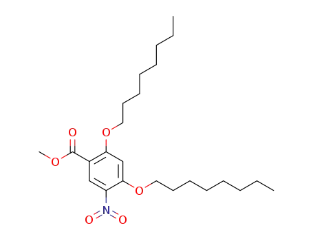 Benzoic acid, 5-nitro-2,4-bis(octyloxy)-, methyl ester