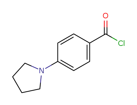 Molecular Structure of 679809-11-1 (Benzoyl chloride, 4-(1-pyrrolidinyl)- (9CI))