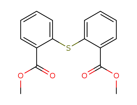 Molecular Structure of 49590-24-1 (Benzoic acid, 2,2'-thiobis-, dimethyl ester)