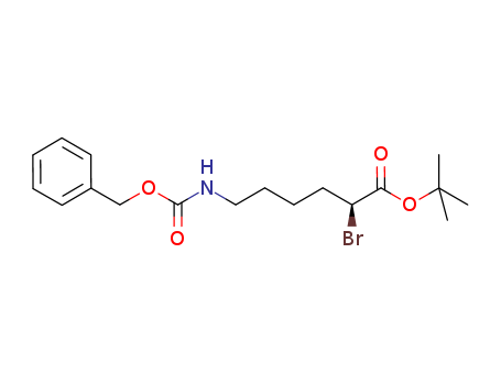 873201-29-7,Hexanoic acid, 2-bromo-6-[[(phenylmethoxy)carbonyl]amino]-,
1,1-dimethylethyl ester, (2S)-,