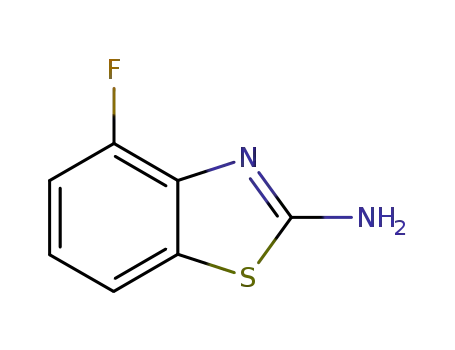 Molecular Structure of 20358-06-9 (2-Amino-4-fluorobenzothiazole)