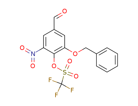 Trifluoro-methanesulfonic acid 2-benzyloxy-4-formyl-6-nitro-phenyl ester