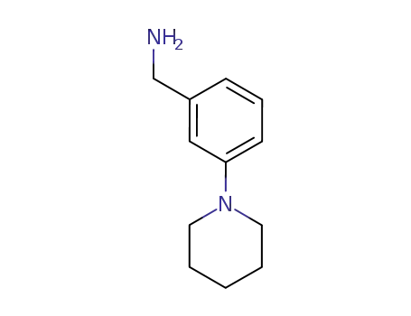 Molecular Structure of 175696-71-6 ((3-PIPERIDINOPHENYL)METHYLAMINE)