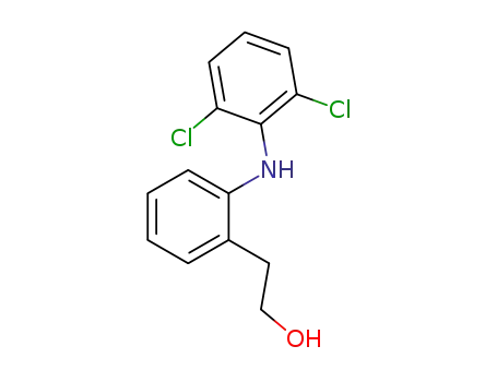 Molecular Structure of 30124-09-5 (Benzeneethanol, 2-[(2,6-dichlorophenyl)amino]-)