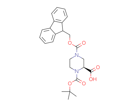 4-(((9H-Fluoren-9-yl)methoxy)carbonyl)-1-(tert-butoxycarbonyl)piperazine-2-carboxylic acid