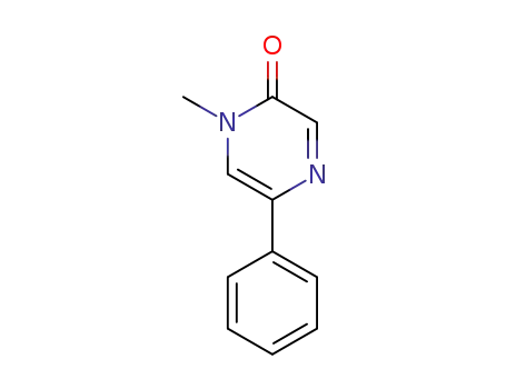 Molecular Structure of 78174-93-3 (2(1H)-Pyrazinone, 1-methyl-5-phenyl-)