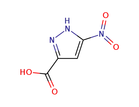 Molecular Structure of 198348-89-9 (5-Nitro-3-pyrazolecarboxylic acid)