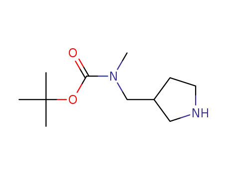 Molecular Structure of 802983-66-0 (3-N-BOC-3-N-METHYL-AMINOMETHYL PYRROLIDINE)