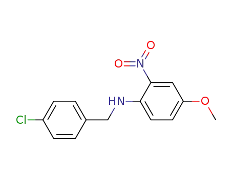 N-[(4-Chlorophenyl)methyl]-4-methoxy-2-nitroaniline