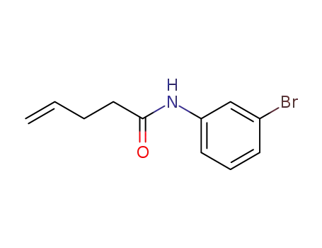 Molecular Structure of 263546-11-8 (pent-4-enoic acid (3-bromo-phenyl)-amide)