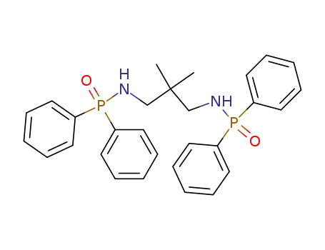 Molecular Structure of 596106-64-8 (N,N'-bis(P,P-diphenylphosphinoyl)-2,2-dimethyl-1,3-propanediamine)