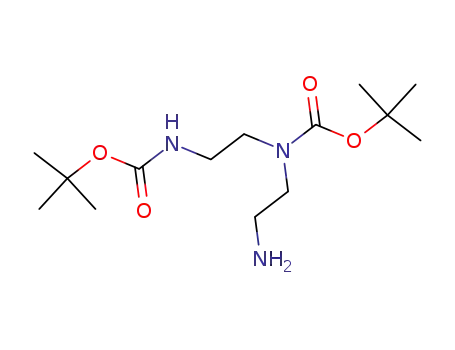 Molecular Structure of 120131-72-8 (1,4-BIS-BOC-1,4,7-TRIAZAHEPTANE)