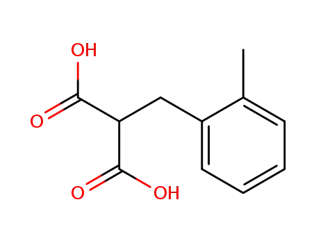 Molecular Structure of 78606-96-9 (2-(2-METHYLBENZYL)-MALONIC ACID)