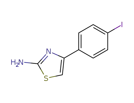 Molecular Structure of 31699-14-6 (4-(4-Iodophenyl)thiazol-2-ylamine)
