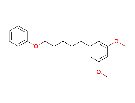 Molecular Structure of 58545-33-8 (Benzene, 1,3-dimethoxy-5-(5-phenoxypentyl)-)