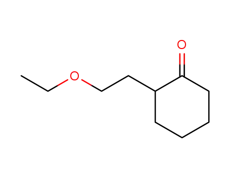 Molecular Structure of 3884-52-4 (Cyclohexanone, 2-(2-ethoxyethyl)-)
