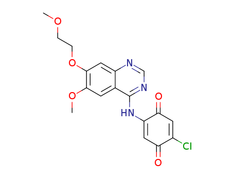 2-CHLORO-5-(6-METHOXY-7-(2-METHOXYETHOXY)QUINAZOLIN-4-YLAMINO)CYCLOHEXA-2,5-DIENE-1,4-DIONE