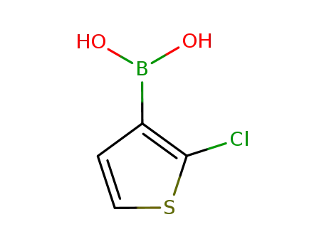 Molecular Structure of 177734-82-6 (2-Chlorothiophene-3-boronic acid)
