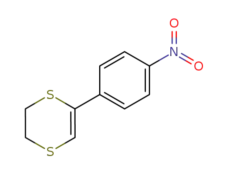 Molecular Structure of 59176-99-7 (1,4-Dithiin, 2,3-dihydro-5-(4-nitrophenyl)-)