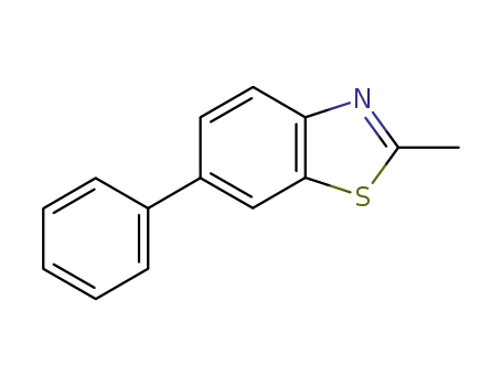 Molecular Structure of 107559-02-4 (2-METHYL-6-PHENYLBENZOTHIAZOLE)